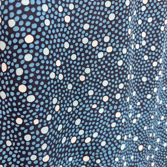 Charter Club Petite Silk Polka Dot Skirt in Blue - Size 2P - Picture 3 of 5